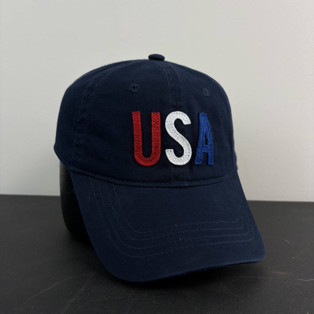 Old Navy USA 4th Of July Hat Red White Blue America Cap Strapback Adjustable